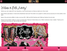 Tablet Screenshot of bellaartistry.com